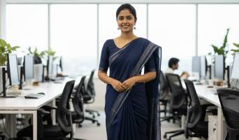 Why Uniform Sarees Create A Powerful Elegant Workplace Style