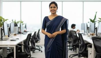 Why Uniform Sarees Create A Powerful Elegant Workplace Style
