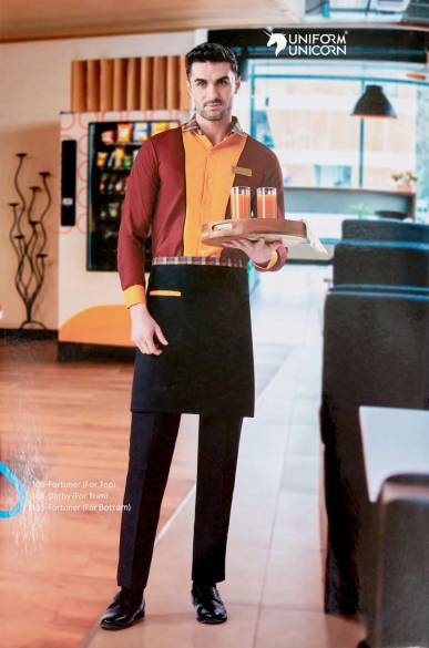 Catering Uniform With Unique Design Apron Manufacturers,Suppliers, Exporters in Surat