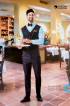 Catering Waiter Dress With V-Neck Sleeves Jacket Manufacturers, Suppliers, Exporters in Surat