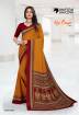 College Staff Ladies Uniform Saree with blouse piece Manufacturers, Suppliers, Exporters in Surat