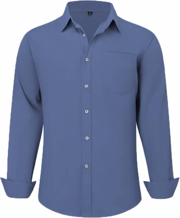 Corporate Uniforms Mens Dusty Blue Office Shirt Professional Workwear Manufacturers, Suppliers, Exporters in Surat