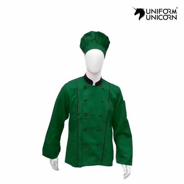 Cotton Chef Jacket for Unisex Band Collar Button Closure Handwash Care Manufacturers,Suppliers, Exporters in Bihar