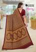 Crepe Silk Uniform Saree With Blouse Piece Manufacturers, Suppliers, Exporters in Surat