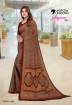 Crepe Silk Uniform Saree With Blouse Piece Manufacturers, Suppliers, Exporters in Surat