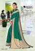 Daily Wear Dark Green Color Anganwadi Uniform Saree By Uniform Unicorn (with blouse piece) Manufacturers, Suppliers, Exporters in Surat