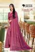 Dark Pink Kaanchi Silk Uniform Saree Manufacturers, Suppliers, Exporters in Surat