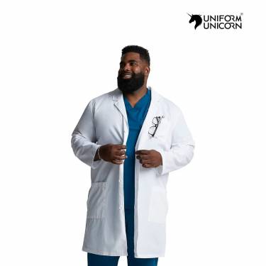Full Sleeve Stitched Doctor Coat Large Size Hospital Wear Machine Washable Manufacturers,Suppliers, Exporters in New Delhi