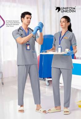 Grey Color Quick Demand Fabric Medical Clothing Scrub Uniform Manufacturers, Suppliers, Exporters in Dubai