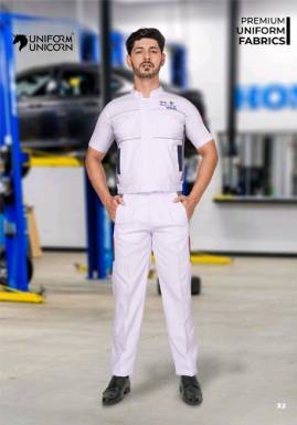 Honda White Uniform For Technician With White And Multi Color Manufacturers, Suppliers, Exporters in Dubai