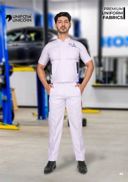 Honda White Uniform For Technician With White And Multi Color Manufacturers,Suppliers, Exporters in Surat