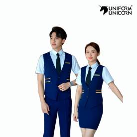 Hotel Staff Bellboy Uniform Unisex Cotton Blend Blue Design Manufacturers, Suppliers, Exporters in Dubai