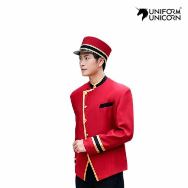 Hotel Staff Bellman Uniform Mens Custom Doorman Design Personalized Color Size Manufacturers,Suppliers, Exporters in New Delhi