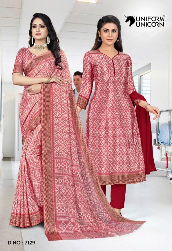 Institution Fancy Uniform Saree And Salwar Suit By Uniform Unicorn Manufacturers, Suppliers, Exporters in Surat