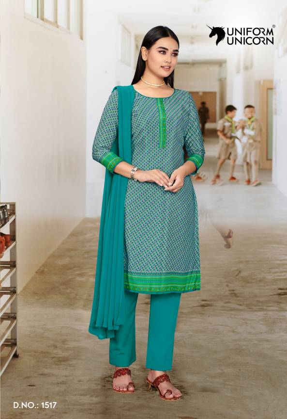 Ladies Crepe Salwar Suit By Uniform Unicorn Manufacturers, Suppliers, Exporters in Surat