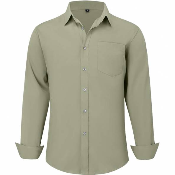 Leek Green Slim Fit Shirt For Corporate Office Manufacturers, Suppliers, Exporters in Surat