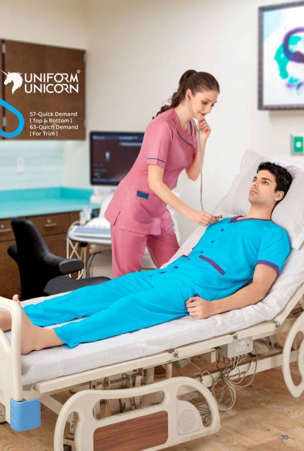 Medical Scrubs Quick Demand Multi Color Fabric Uniform Manufacturers, Suppliers, Exporters in Surat