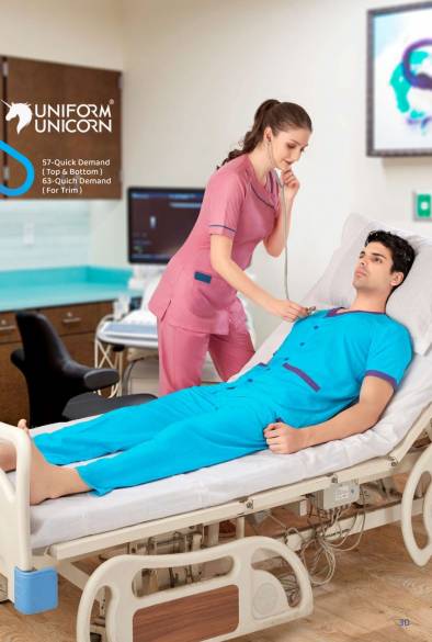 Medical Scrubs Quick Demand Multi Color Fabric Uniform Manufacturers,Suppliers, Exporters in Surat