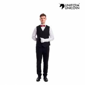 Mens Black Cotton Catering Uniform  Medium Size Ideal for Bar and Restaurant Service Manufacturers, Suppliers, Exporters in Dubai