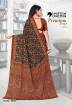 Printed Crepe Saree For Corporate, Hospital, School Teachers By Uniform Unicorn Manufacturers, Suppliers, Exporters in Surat