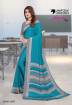 Printed Crepe Uniform Saree For Teachers Manufacturers, Suppliers, Exporters in Surat