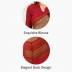 Red Kia Crape Uniform Saree For School, College, Educational Institution Manufacturers, Suppliers, Exporters in Surat
