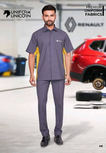 Renault Mechanic Uniform With Grey Color Manufacturers,Suppliers, Exporters in Surat