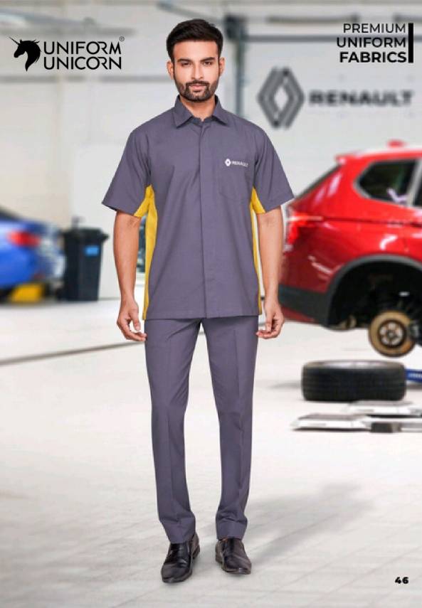Renault Mechanic Uniform With Grey Color Manufacturers, Suppliers, Exporters in Surat