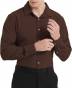 Slim Fit Full Sleeves Formal Corporate Wear Shirt Coffee Color Manufacturers, Suppliers, Exporters in Surat