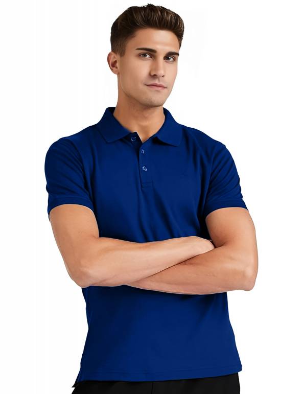 Standard Male Royal Blue Corporate Collered T Shirt, Polo Manufacturers, Suppliers, Exporters in Surat