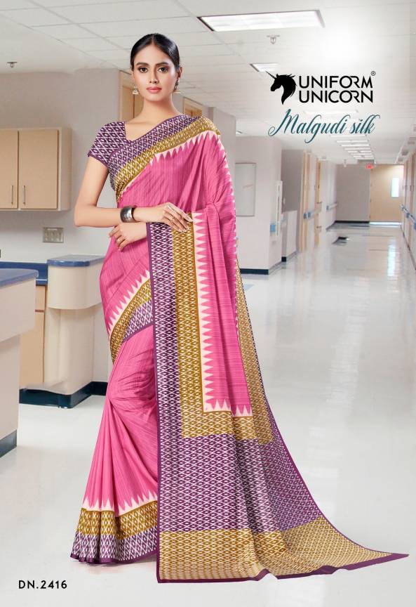 Tamil Nadu Anganwadi Uniform Saree Manufacturers, Suppliers, Exporters in Surat