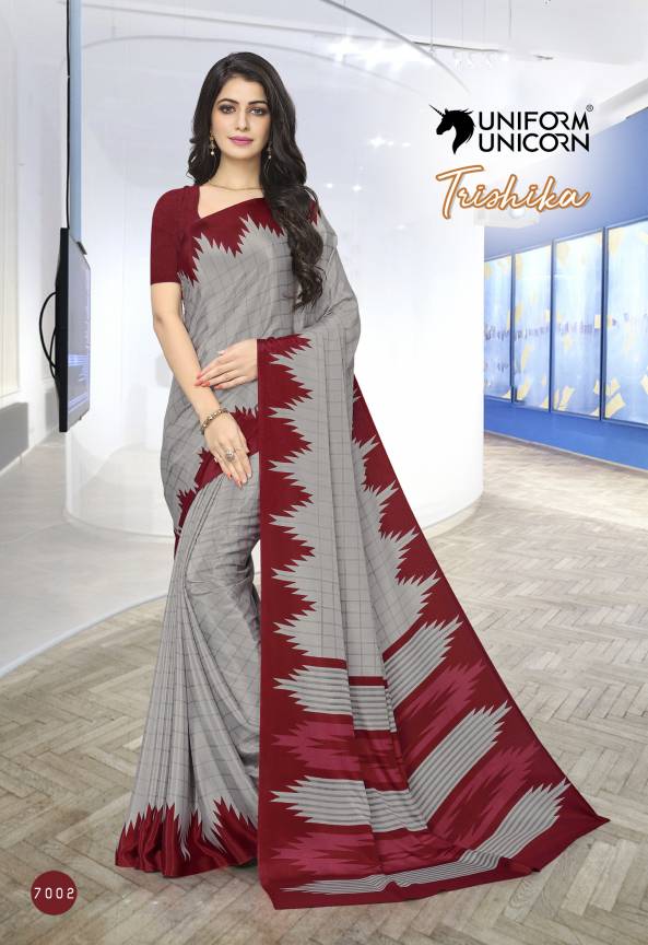 Turkey Daily Wear Uniform Saree By Uniform Unicorn Manufacturers, Suppliers, Exporters in Surat