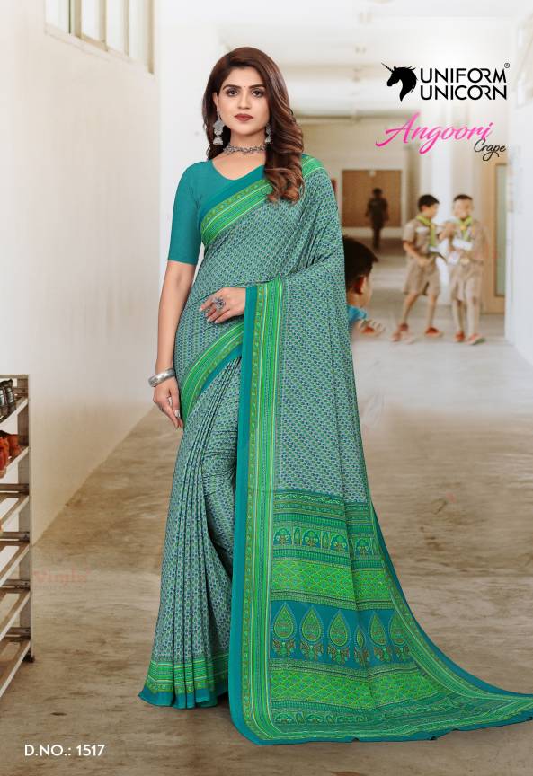 Uniform Saree For Teachers, School, Hospitals, Worker, College Manufacturers, Suppliers, Exporters in Surat