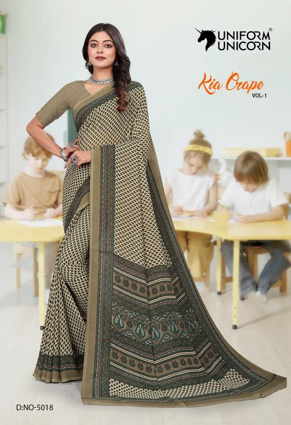 Uniform Sarees For School & College Teacher Manufacturers, Suppliers, Exporters in Surat