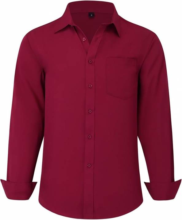 Uniform Unicorn Men Maroon Regular Fit Formal Shirt Manufacturers, Suppliers, Exporters in Surat