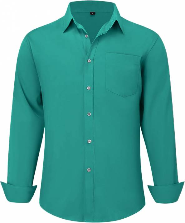 Uniform Unicorn Mens Casual Solid Empress Teal Shirt  Manufacturers, Suppliers, Exporters in Surat