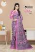 Uniform Unicorn Pink Crape Silk Uniform Saree Manufacturers, Suppliers, Exporters in Surat