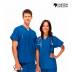 Unisex Blue Doctors Uniform – Stitched Cotton V Neck T Shirt and Pant Set Manufacturers, Suppliers, Exporters in Surat