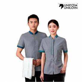 Unisex Cotton Housekeeping Uniform Set Comfortable and Durable Workwear Manufacturers, Suppliers, Exporters in Goa