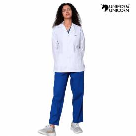 White Lab Coat for Women Long Sleeves Short Length Collar Neck Handwash Manufacturers, Suppliers, Exporters in Dubai